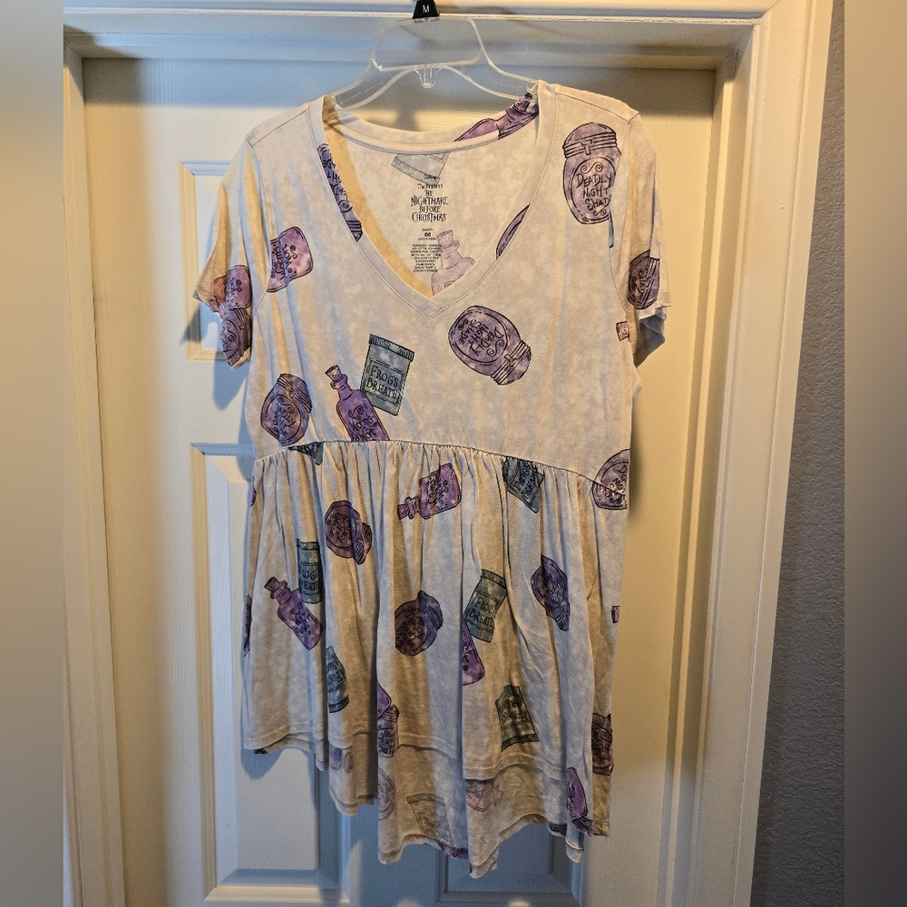 NWT Torrid Nightmare Before Christmas Babydoll Top